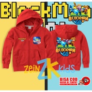 Blockman Go Kids Zipper Hoodie Blockman Go Kids Sweater Jacket/
