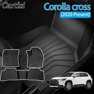 3D car mat Corolla cross ( 2020-Present )  Car Mat car floor mat 3D foot mat carpet TPE rubber mat