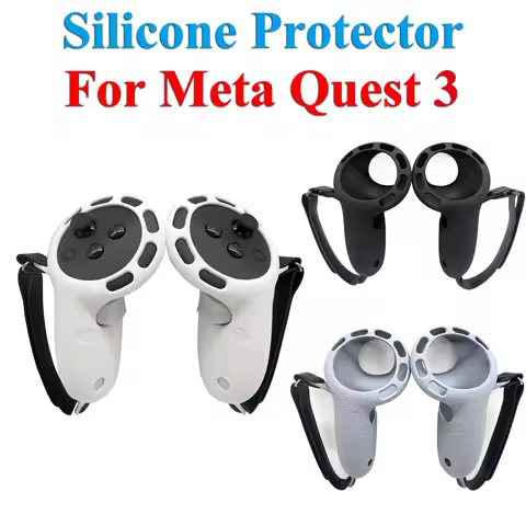 Silicone Protector For Meta Quest 3 VR Controller Case Grip Handle Cover Anti-fall off Non-slip Slee