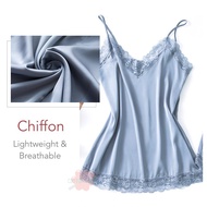 Lace Details 2-Piece Pyjamas 🍭 4 Colours 🍭Silk Nightwear Woman Sleepwear Sexy Night Dress Women Paja