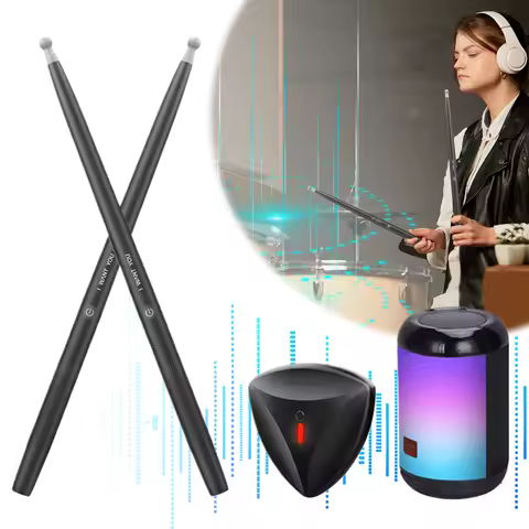 Portable Air Drum Set Air Drum Foot Sensor Rechargeable Virtual Drum Sticks Electronic Drum Set Musi