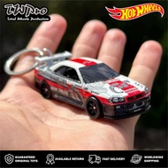 GANTUNGAN HOT WHEELS PREMIUM KEYCHAIN Gran Turismo Nissan GTR R34 - KEYRING - KEYCHAIN - CUSTOM - TO