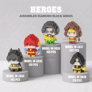 All New LS BRICKS Mini Marvel Anime Micro Block Figure DIY Cute Collectible Brick Toy for KidsAdults