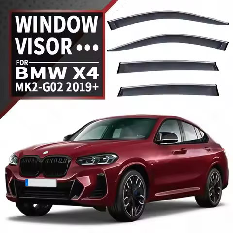 For BMW X4 F26 G02 Cars Styling Accessories Window Visors Rain Sun Guard Vent Wind Deflector Weather