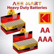 Original Kodak AA / AAA 1.5V Super Heavy Duty Zinc Battery | 60pcs