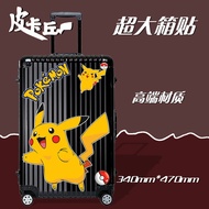 & · Oversized Pokemon Pikachu Suitcase Sticker Trolley Suitcase Sticker My Neighbor Totoro Waterproo