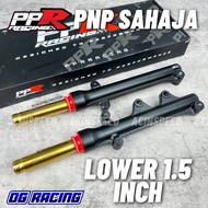 PPR RACING STD CUTTING FORK LOWER 1.5 INCH Y15ZR Y16 V1 V2 ABS NVX155 LC135 V1-V8 Fi/ STD FORK GOLD 