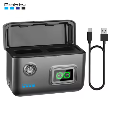 NP-W126S Battery Fast Charger for Fujifilm XT30II X100VI X-M5 XS10 XT3 XT2 XT1 XT30 XT20 XT10 X100V 