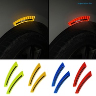 [Jiahe Sports]2Pcs Car Wheel Eyebrow Universal Anti-collision Reflective Warning Glossy Car Fender Protector Wheel Arch Mouldings Sticker Vehicle Supplies