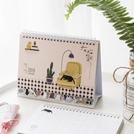 online 2019 Calendar Planner, Desk Calendar Agenda for School, Desk Calendar Birthday Reminder Kawai