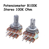 100k Ohm Stereo Potentiometer B100K Variable Resistor 100KOhm