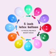[Ready Stock] 5 Inches High Quality Latex Neo Balloon (10 pcs)