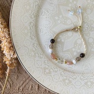 平安白水晶貔貅編織手鍊