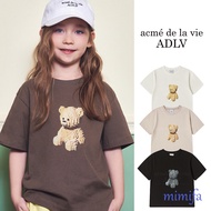[acme de la vie adlv] KIDS BLOCK BEAR SHORT SLEEVE T-SHIRT