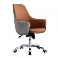找得 - 高級北歐商務設計老闆椅人體工學總裁皮質電腦椅（黃色 不包安裝）80074