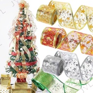 Ribbon 6CM Christmas tree decorations ,garland,decor ,bows,,X'mas DIY, ribbon 6cm x 300cm