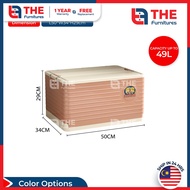 THE L41-90cm (24-284 Litre) Collapsible Multifunction Movable Storage Box With Bottom Pulley