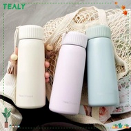 TEALY Insulated Water Bottle, Stainless Steel Pocket Flask Mini Thermal Cup, Leak-proof 250/400ml Po