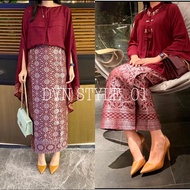 SPAN SONGKET skirt || Kebaya bottom || Semi Palembang Span Songket Skirt || DVN STYLE Elastic Waist 
