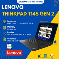 (6 MONTH WARRANTY) Lenovo ThinkPad T14s Gen2 (14”FHD)11th Gen,Core i7-1185G7 Processor Windows 11Pro