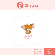 Glisterz 3D Greeting Card - Tom and Jerry Chibi Stay Safe Card (TJ - 2009PH01)