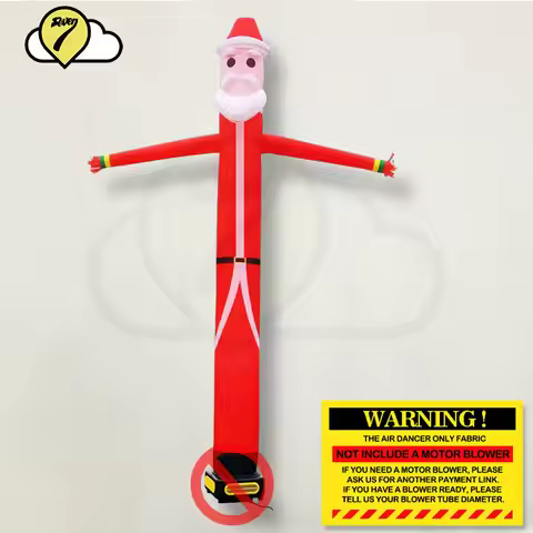 12/20ft santa claus air dancer syk balloon Inflatable Tube Puppet Sky Wavy Man Dancer for Christmas 