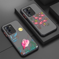 Matte Phone Case Skin Feeling Flamingo Romantic Dream For Vivo S1 S5 S6 S9 S9E T1 Z1 Z6 V11I V5 V23E V20SE X21UD X70 X60 PRO PLUS 5G Y91 Y93 Y91C IQOO5 IQOO7 IQOO NEO3  NEO5