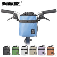 Rhinowalk Bicycle Bottle Bag 2.5L Folding Bicycle Handlebar Bag Multi Color Outdoor Travel Commuter Mug Bag For Brompton 3Sixty Folding Bike Accessories