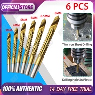 Titanium Plating Mata Bor 6 Pcs/Set Gergaji Kayu Plastik Bes Potong Power Drill HSS Steel Woodworkin