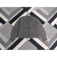 Unicolo Souffle Yarn Gray Cardigan size S