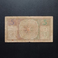 PROMO Uang Kertas Kuno 5 Gulden Seri Wayang TP135mn PACKING AMAN