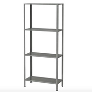 HYLLIS Shelving unit, in/outdoor galvanised, 60x27x140 cm