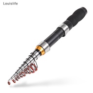 Louislife Portable Spin Fishing  Rod Tough Carbon Fiber Power Telescopic Travel Sea Boat Fishing Rod LSE