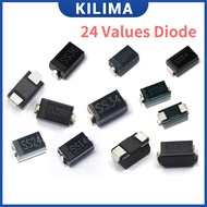 100 Pcs SMD Diode 1N4001 1N4007 SS14 SS34 SS36 SS54
