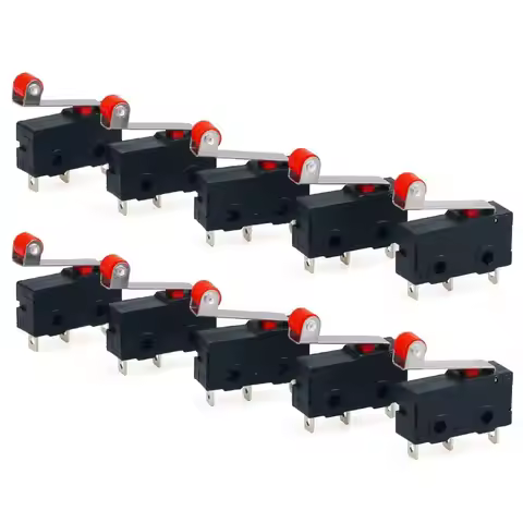 10pcs Micro Limit Switch KW12-3 AC 250V 5A SPDT 1NO 1NC Micro Switch Normally Open Close Limit Switc