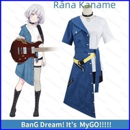 new5 BanG Dream Its MyGO Rana Kaname jean skirt cosplay cloth Halloween party costume dress