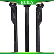 ECILY Carbon Fibre Bike Seatpost Ultralight Mountain Road Bike Bicycle Seatpost Saddle Seat Post Seat Tube Bike Parts