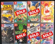 Switch 遊戲合集：Mario, Pokemon, Monster Hunter, Taxi Chaos, Fitness Boxing, 動物森友會