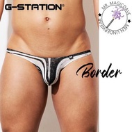 Men's underwear 新品 G-STATION 圖案底腰性感比基尼男士小三角 丁字褲 底褲 T-back
