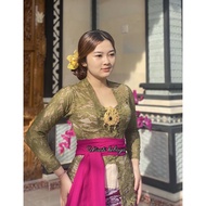 CODE I65V Balinese Kebaya brocade sofia strait bet long sleeves