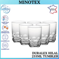 Duralex 6pcs  Hilal 255ml Tumbler/Clear Tumbler/Set Gelas Duralex/Cawan Duralex/ Duralex Glass