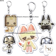 Cute Y2k Cute Anime Toro Inoue Keychain Kawaii Ha4to Cats Keyring for Bag