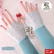 HANDSOCK BRUKAT JEMPOL RENDA CANTIK / MANSET WALIMAH WEDDING / MANSET MUSLIMAH