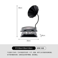 輕奢音樂主題仿真立式黑膠復古唱片機留聲機售樓處書房擺件