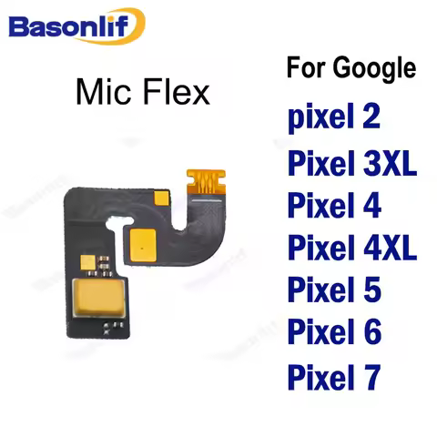 Basonlif Mic Flex For Google Pixel 4XL 4 3XL 2 5 6 7 8 Microphone Flex Cable Replacement Parts