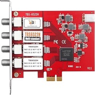 TBS6522H Quad Tuner PCIe Card DVB-S2X S2 S T2 T C2 C ISDB-T ATSC1.0 Multi Standard Digital TV Card L