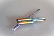 鈦金屬音叉墜飾4096Hz 鈦製音叉彩虹