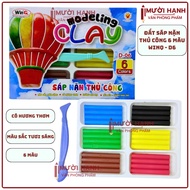 [D6] COMBO 2 Boxes of Craft Clay / Craft Clay / Win Q Clay / WinQ 6 Colors D 6 / D-6 With Fragrance,