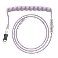 ATTACK SHARK C04-C Coiled USB C Cable For Mechanical Keyboard With USB To USB C Adaptor, Type C To T