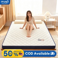 MUYU 10CM Latex Mattress Foldable Tilam Single/ Queen/King Thick Tatami Foldable Mattress Topper